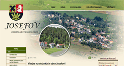 Desktop Screenshot of obecjosefov.cz